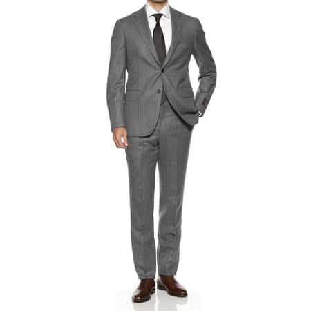 チョークストライプ柄スーツ“MADISON"