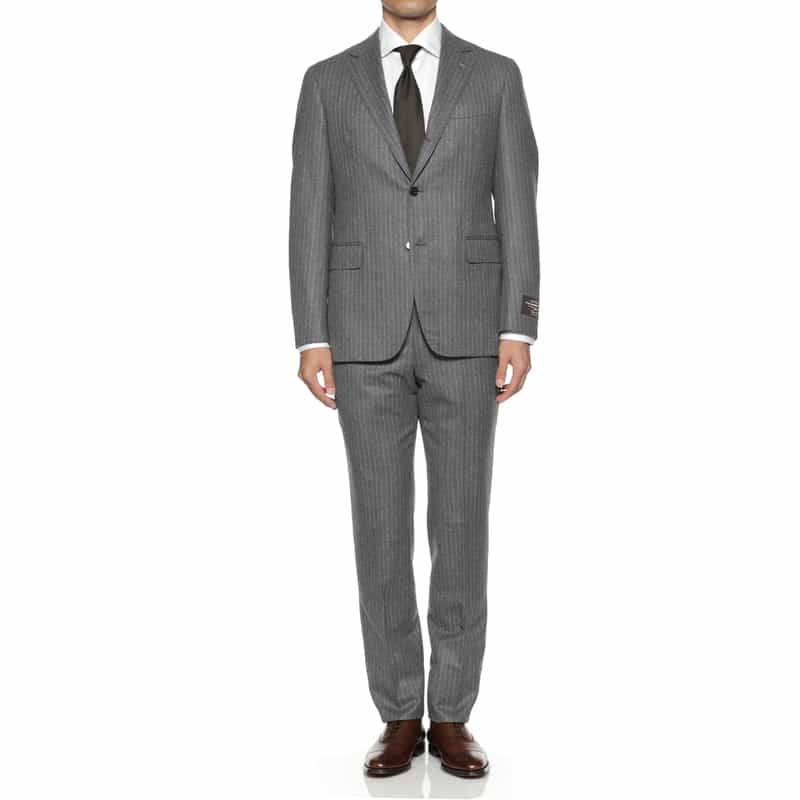 BARNEYS NEW YORK チョークストライプ柄スーツ“MADISON" GRAY