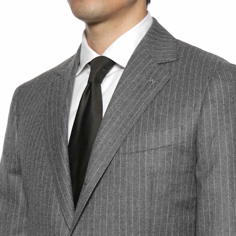 BARNEYS NEW YORK チョークストライプ柄スーツ“MADISON" GRAY