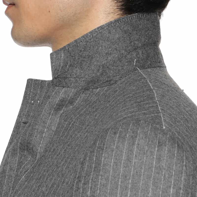 BARNEYS NEW YORK チョークストライプ柄スーツ“MADISON" GRAY