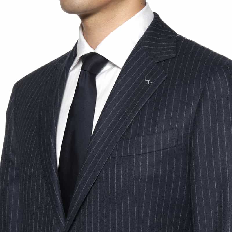 BARNEYS NEW YORK チョークストライプ柄スーツ“MANHATTAN" NAVY