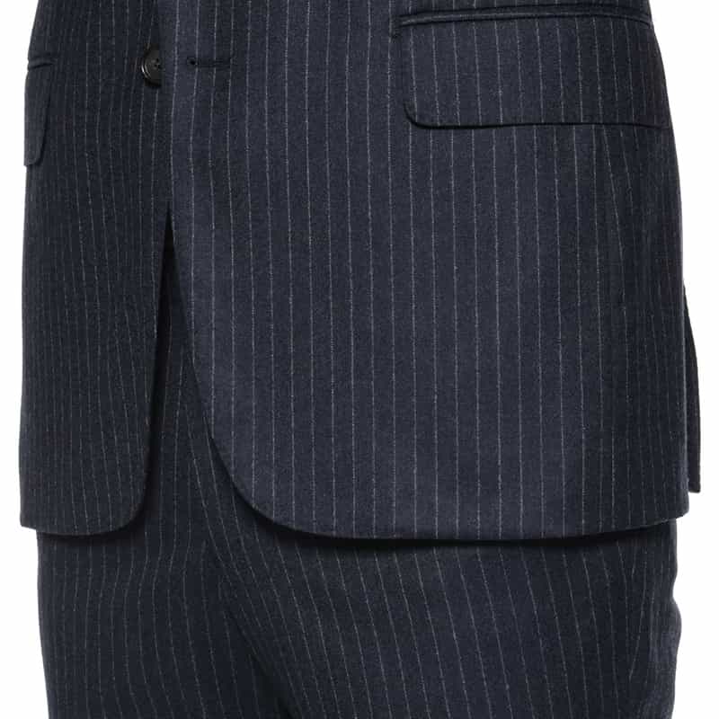 BARNEYS NEW YORK チョークストライプ柄スーツ“MANHATTAN" NAVY