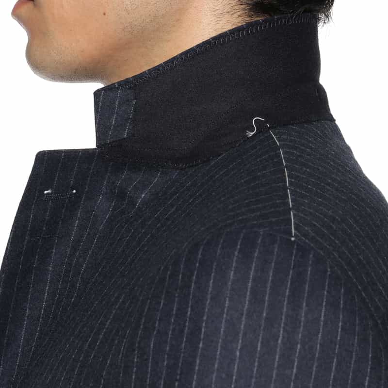 BARNEYS NEW YORK チョークストライプ柄スーツ“MANHATTAN" NAVY