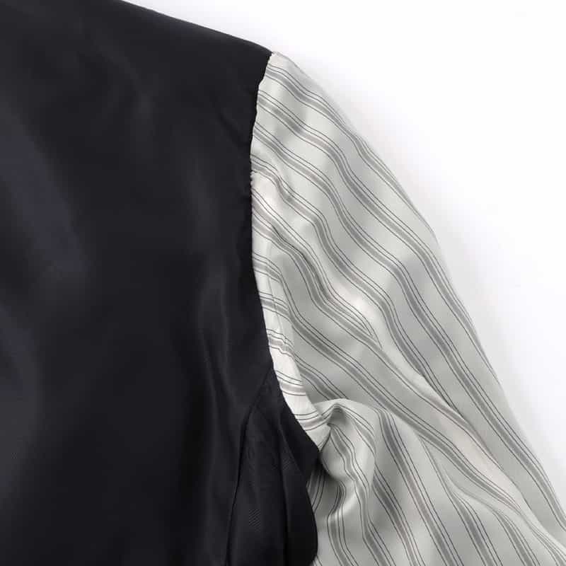 BARNEYS NEW YORK チョークストライプ柄スーツ“MANHATTAN" NAVY