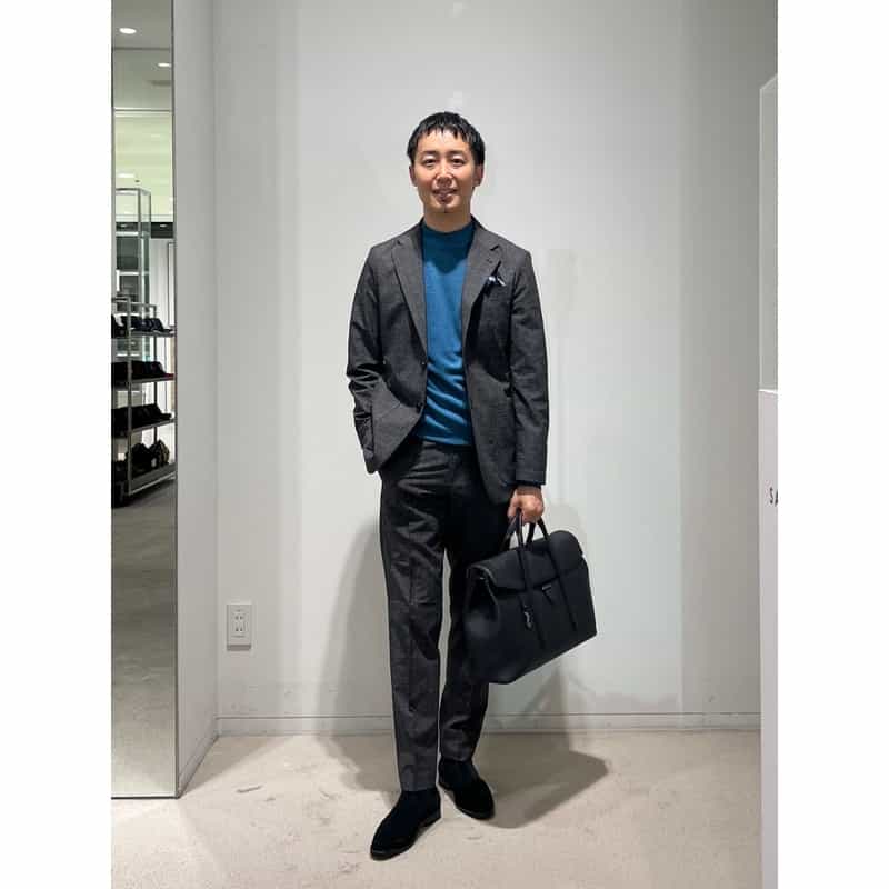 BARNEYS NEW YORK セットアップ テーラードジャケット DARK GRAY