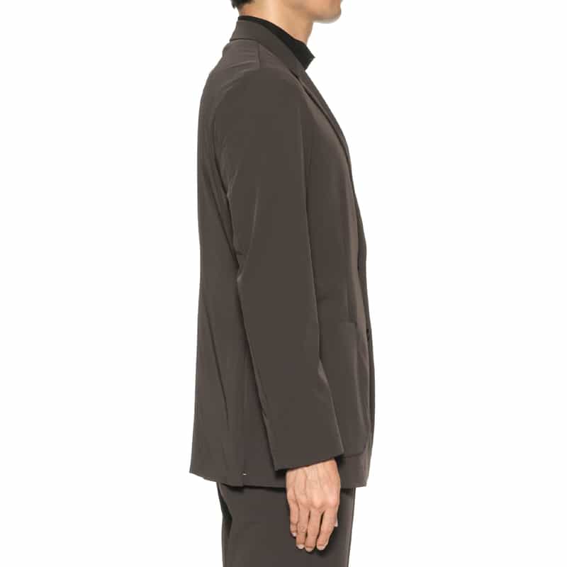 BARNEYS NEW YORK セットアップ ツイル素材イージージャケット BROWN