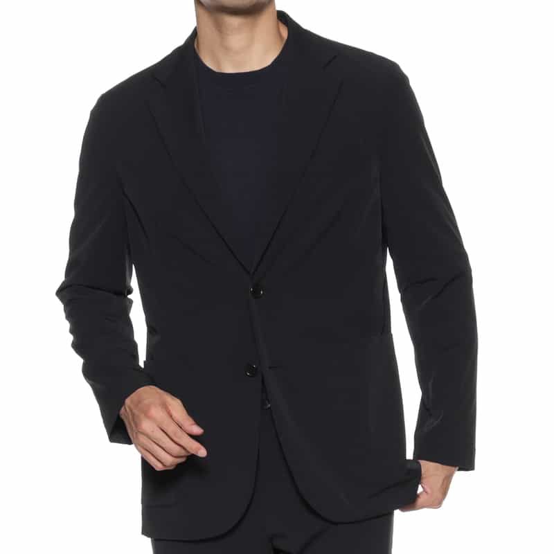 BARNEYS NEW YORK セットアップ ツイル素材イージージャケット BLACK