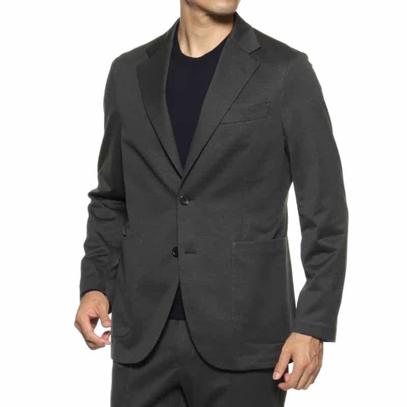 BARNEYS NEW YORK マイクロ千鳥柄ジャケット GRAY