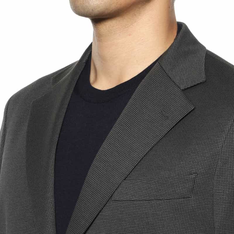 BARNEYS NEW YORK マイクロ千鳥柄ジャケット GRAY