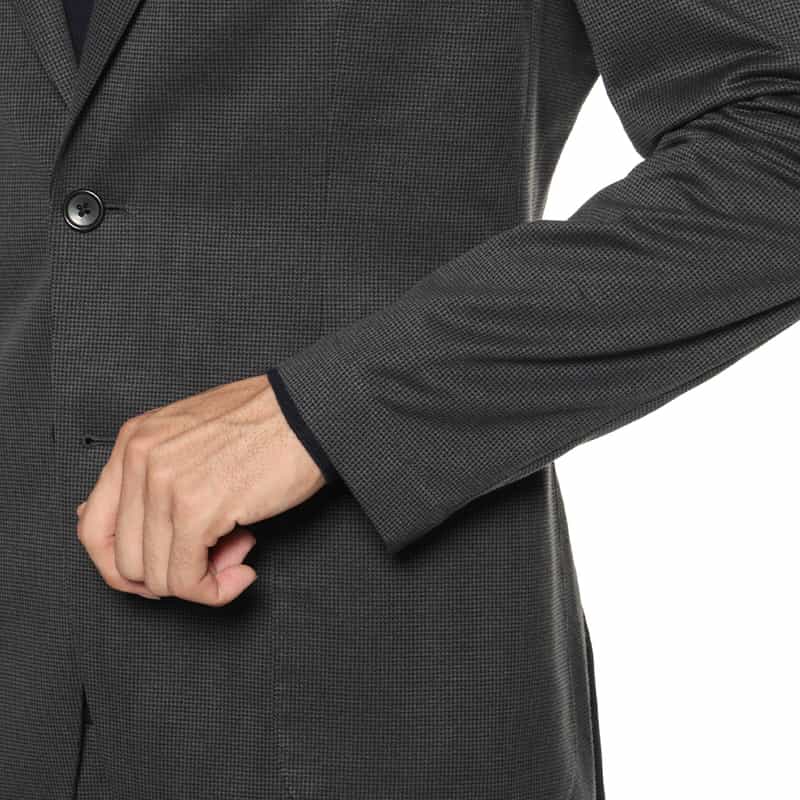 BARNEYS NEW YORK マイクロ千鳥柄ジャケット GRAY