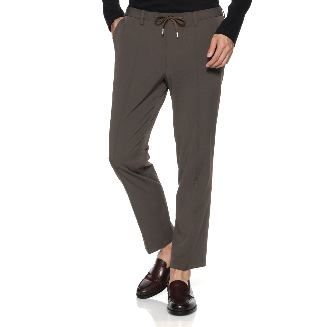 セットアップ ツイル素材イージーパンツ