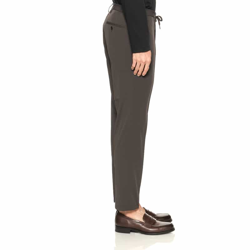 BARNEYS NEW YORK セットアップ ツイル素材イージーパンツ BROWN