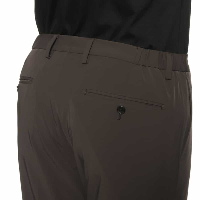 BARNEYS NEW YORK セットアップ ツイル素材イージーパンツ BROWN