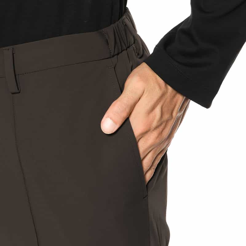 BARNEYS NEW YORK セットアップ ツイル素材イージーパンツ BROWN