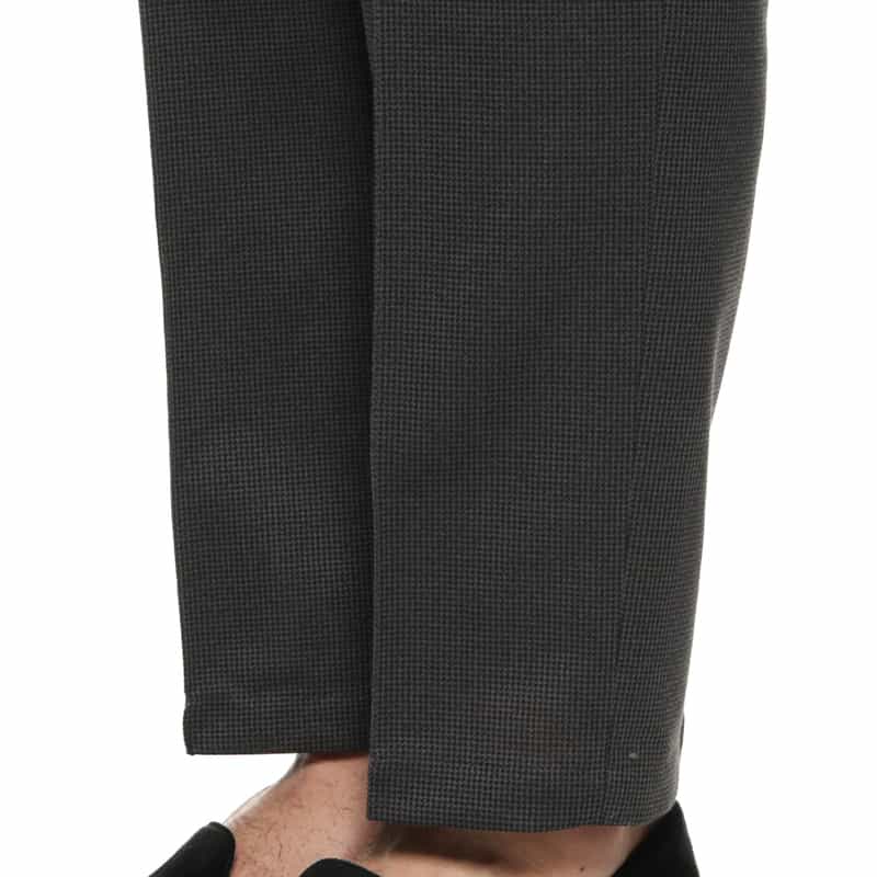 BARNEYS NEW YORK セットアップ マイクロ千鳥柄イージーパンツ GRAY