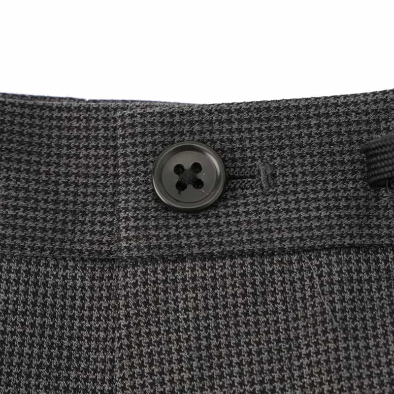 BARNEYS NEW YORK セットアップ マイクロ千鳥柄イージーパンツ GRAY