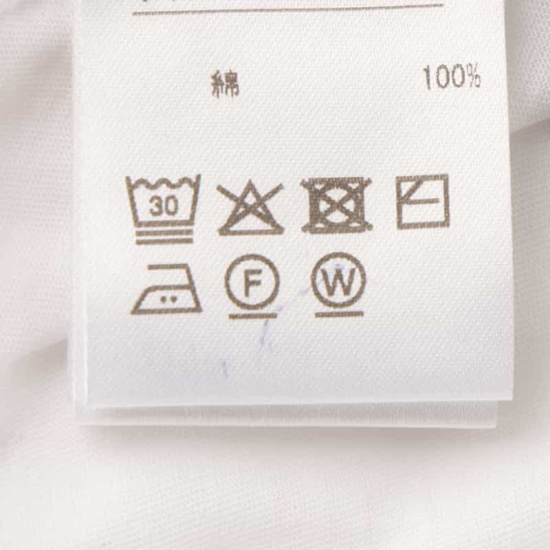 BARNEYS NEW YORK ウォッシャブル サイドスリット入りロングスリーブカットソー WHITE