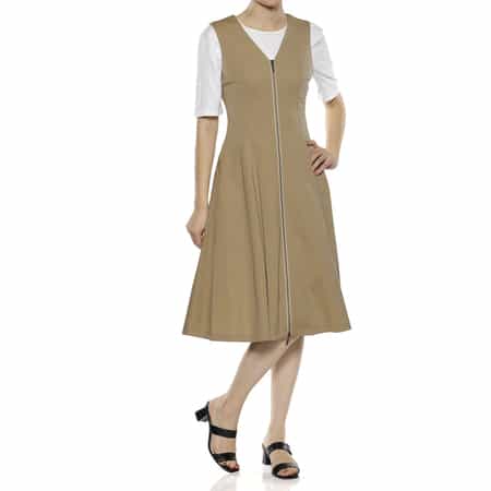 ウォッシャブル フロントジップドレス（2244580）｜BARNEYS NEW
