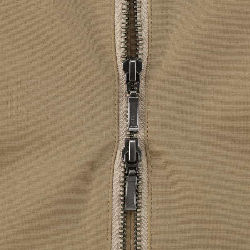 BARNEYS NEW YORK ウォッシャブル フロントジップドレス BEIGE