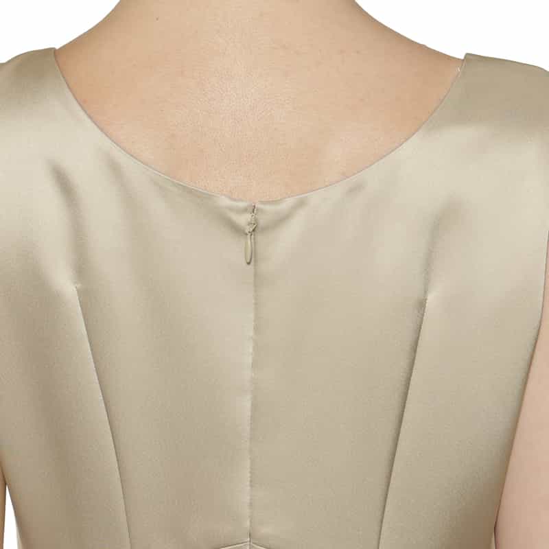 BARNEYS NEW YORK ウォッシャブル フレアドレス BEIGE