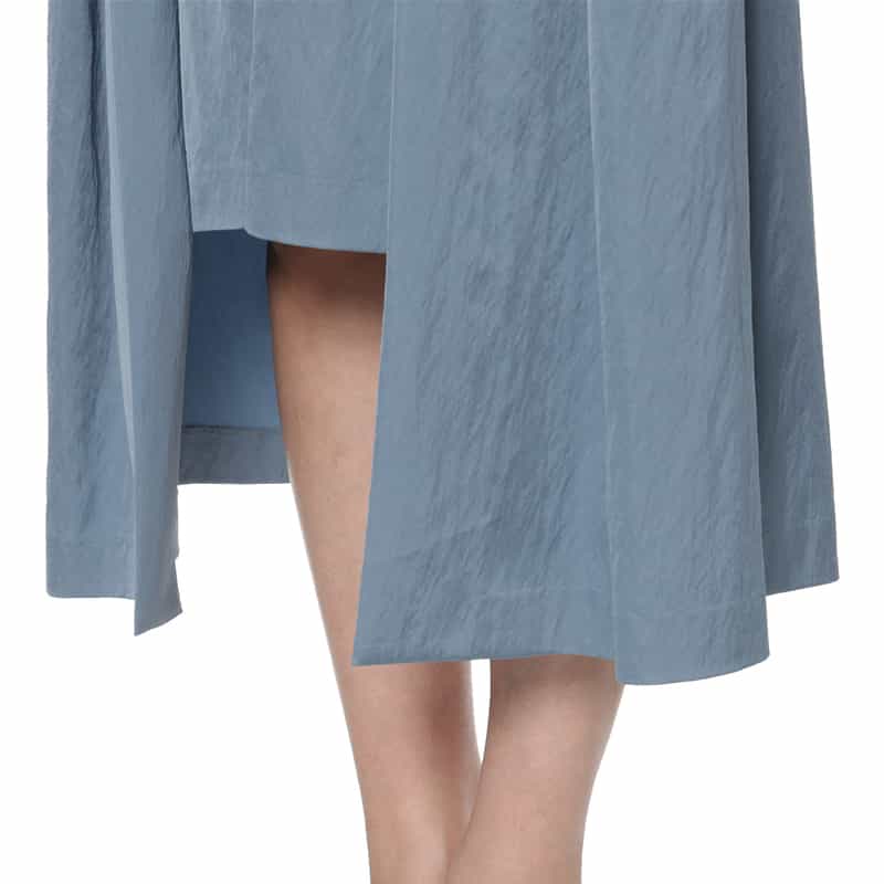 BARNEYS NEW YORK ウォッシャブル デザインヘムキャミソールドレス BLUE