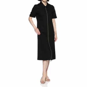 BARNEY'S NEWYORKベージュ ロングワンピース 半袖 レースアップ BARNEY'S NEWYORKベージュ ロングワンピース 半袖 レースアップ