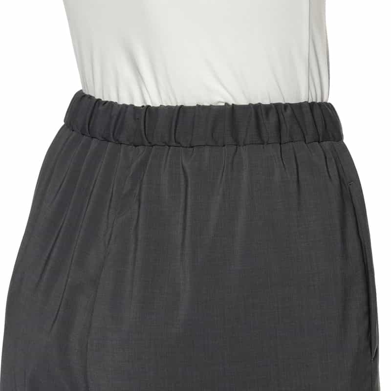 BARNEYS NEW YORK ウォッシャブル ドローストリング バルーンカーゴパンツ GRAY