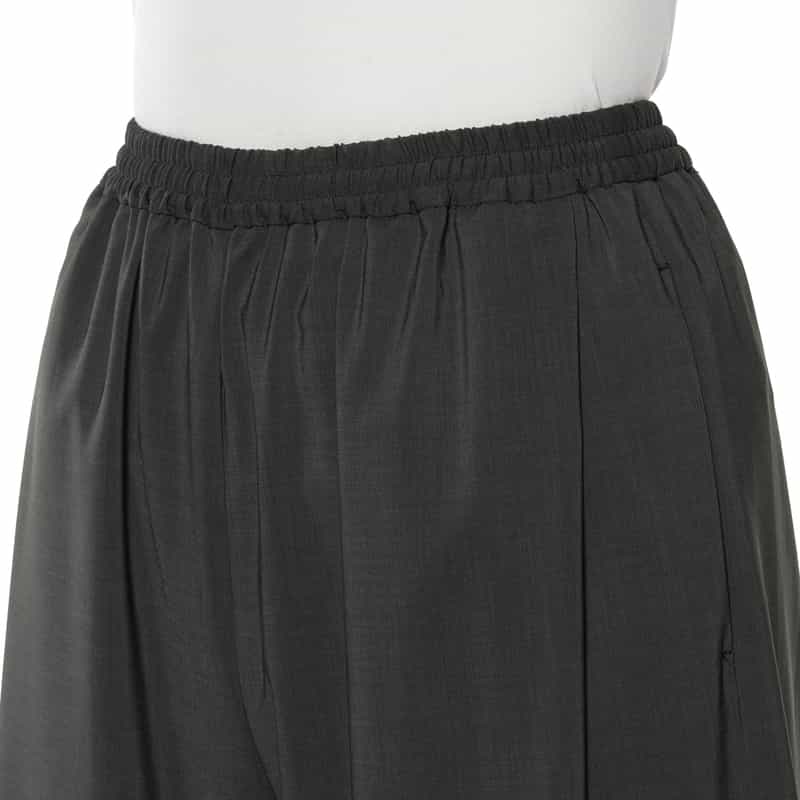 BARNEYS NEW YORK セットアップ ウォッシャブルドローリングワイドパンツ GRAY