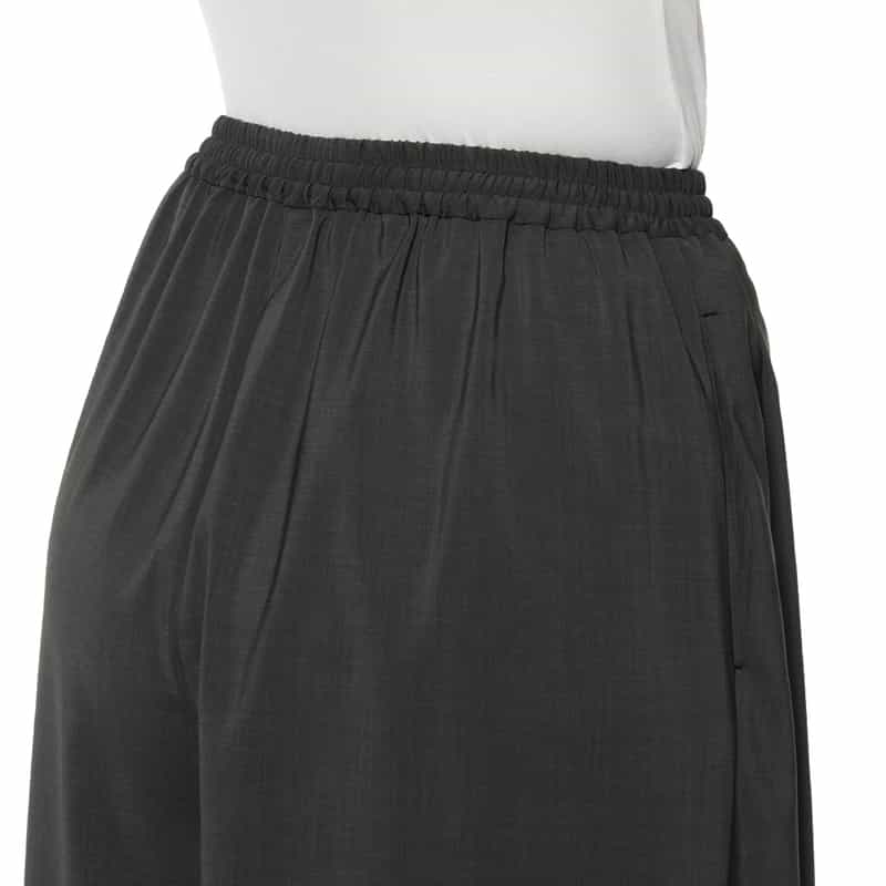 BARNEYS NEW YORK セットアップ ウォッシャブルドローリングワイドパンツ GRAY