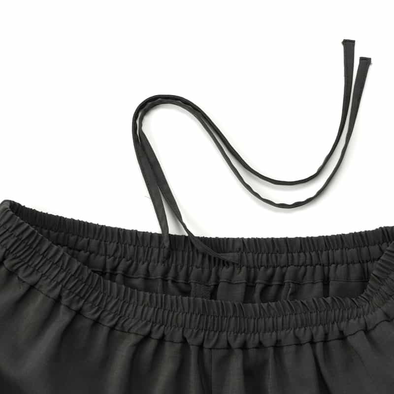 BARNEYS NEW YORK セットアップ ウォッシャブルドローリングワイドパンツ GRAY