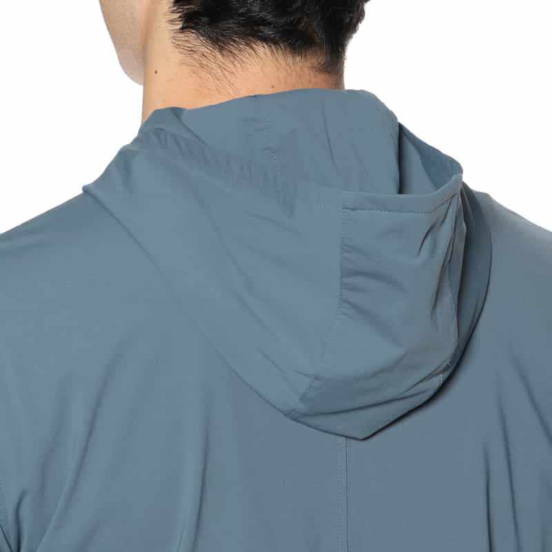 BARNEYS NEW YORK ウォッシャブル セットアップ ジップアップパーカー BLUE