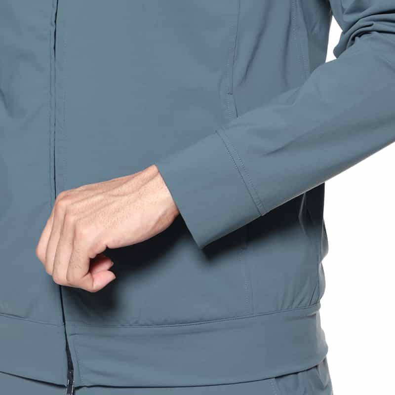 BARNEYS NEW YORK ウォッシャブル セットアップ ジップアップパーカー BLUE