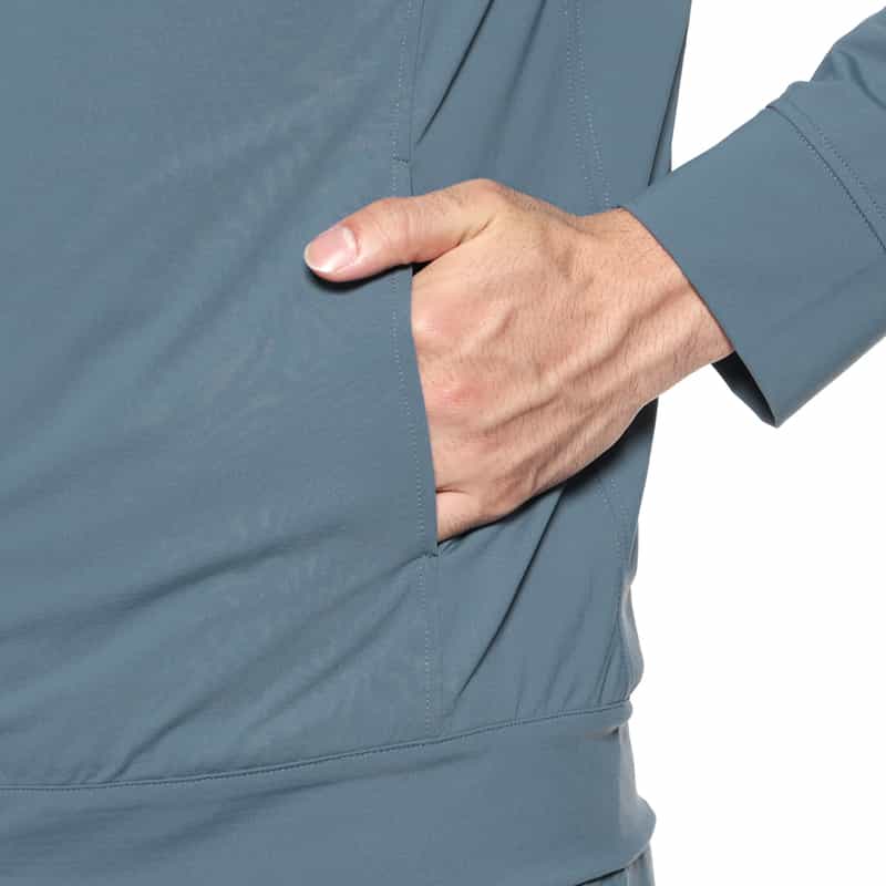 BARNEYS NEW YORK ウォッシャブル セットアップ ジップアップパーカー BLUE