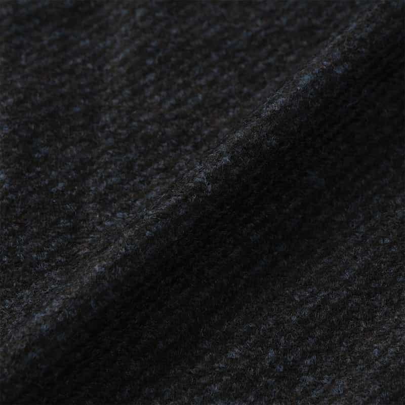 BARNEYS NEW YORK ヘリンボーン柄ニットジャケット NAVY