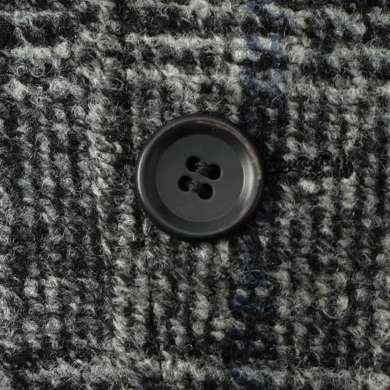 BARNEYS NEW YORK グレンチェック柄 ニットジャケット NAVY