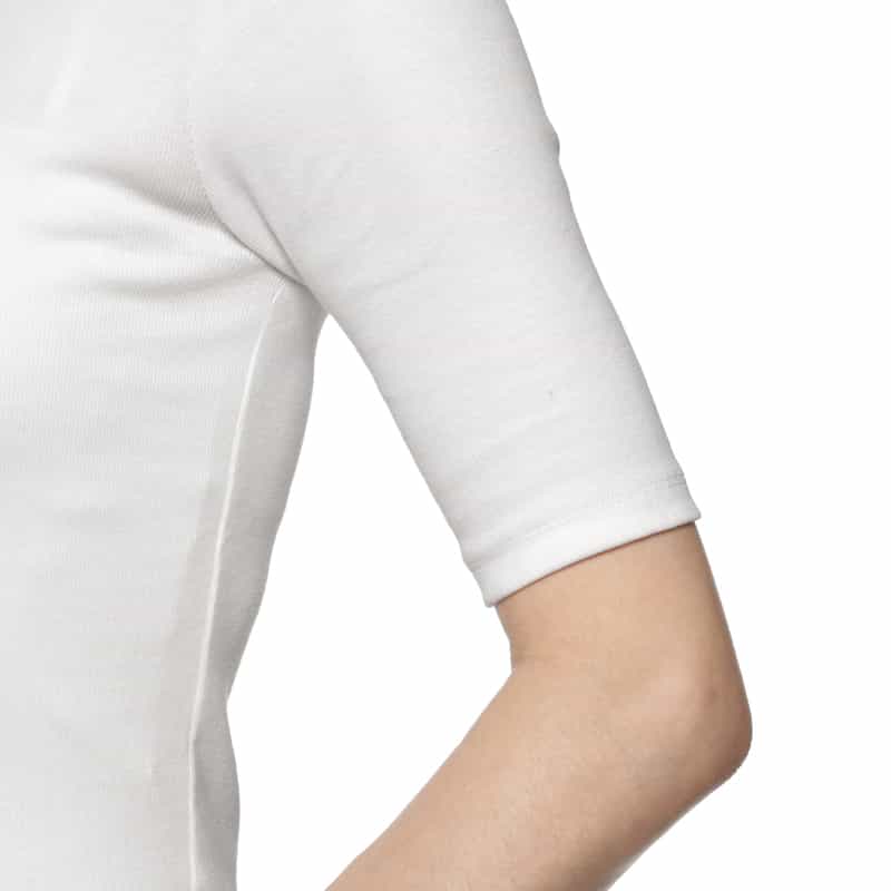 BARNEYS NEW YORK ウォッシャブル クルーネックカットソー WHITE