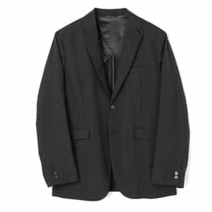 【バーニーズニューヨーク】レザージャケット フード ジップアップ 36 S 黒 バーニーズニューヨーク】レザージャケット フード ジップアップ
