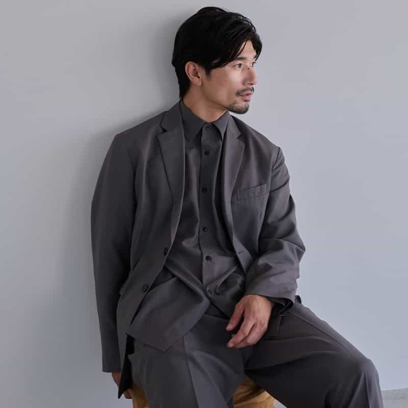 BARNEYS NEW YORK セットアップ シングルジャケット GRAY