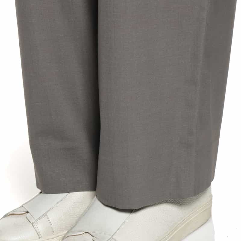BARNEYS NEW YORK セットアップ タック入りワイドパンツ GRAY