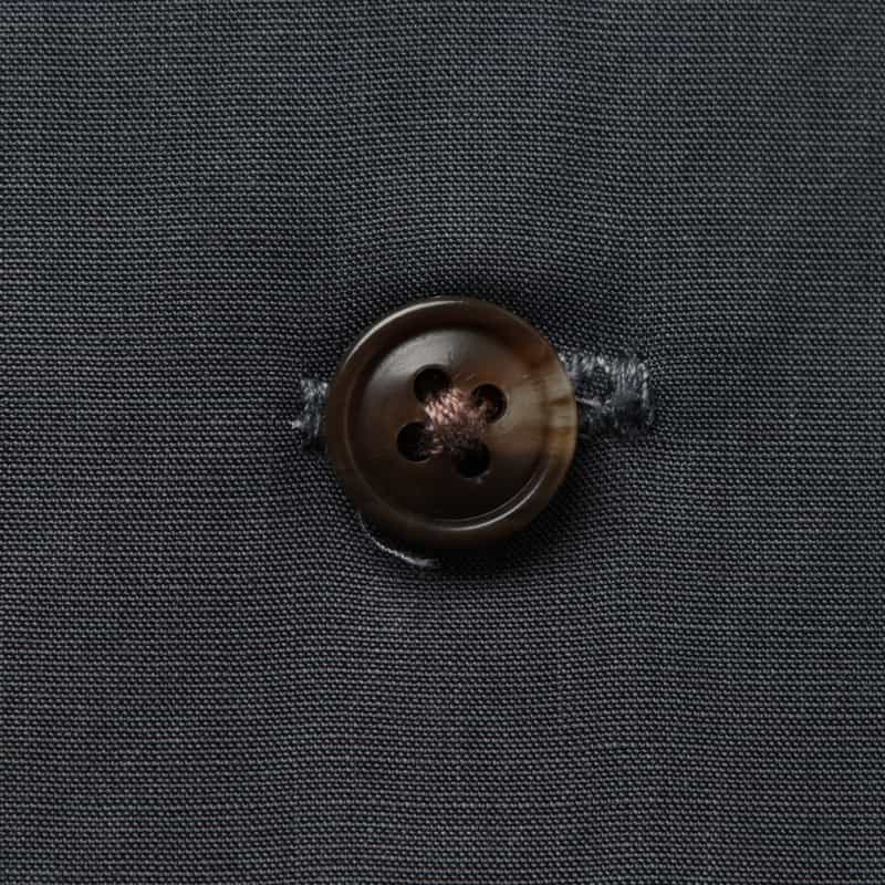 BARNEYS NEW YORK シアー素材オープンカラーシャツ DARK GRAY