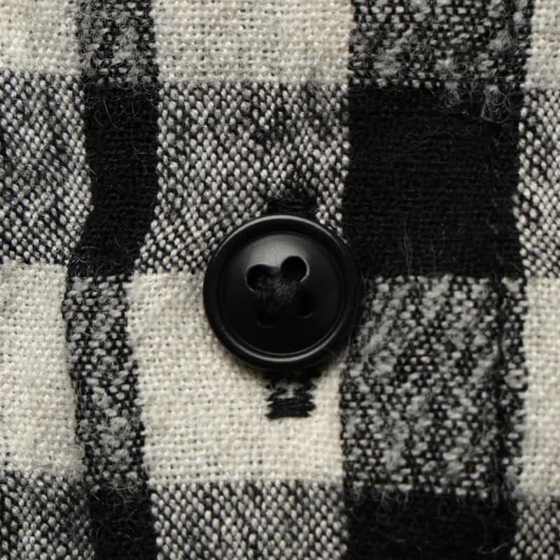 BARNEYS NEW YORK ギンガムチェック柄シャツ BLACK