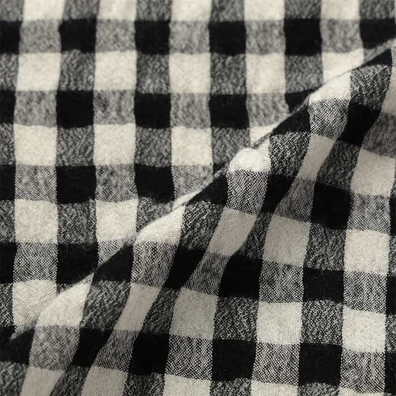 BARNEYS NEW YORK ギンガムチェック柄シャツ BLACK