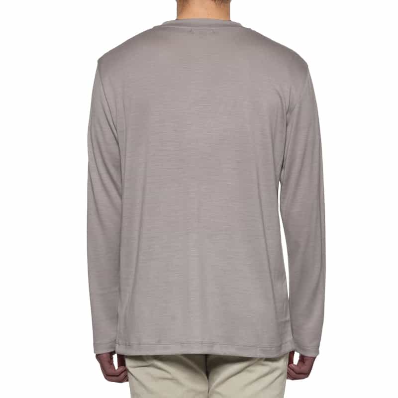 BARNEYS NEW YORK ウール素材ニットプルオーバー GRAY