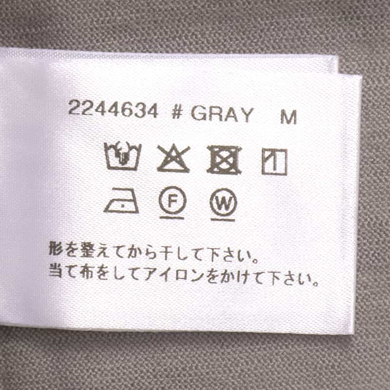 BARNEYS NEW YORK ウール素材モックネックニットプルオーバー GRAY