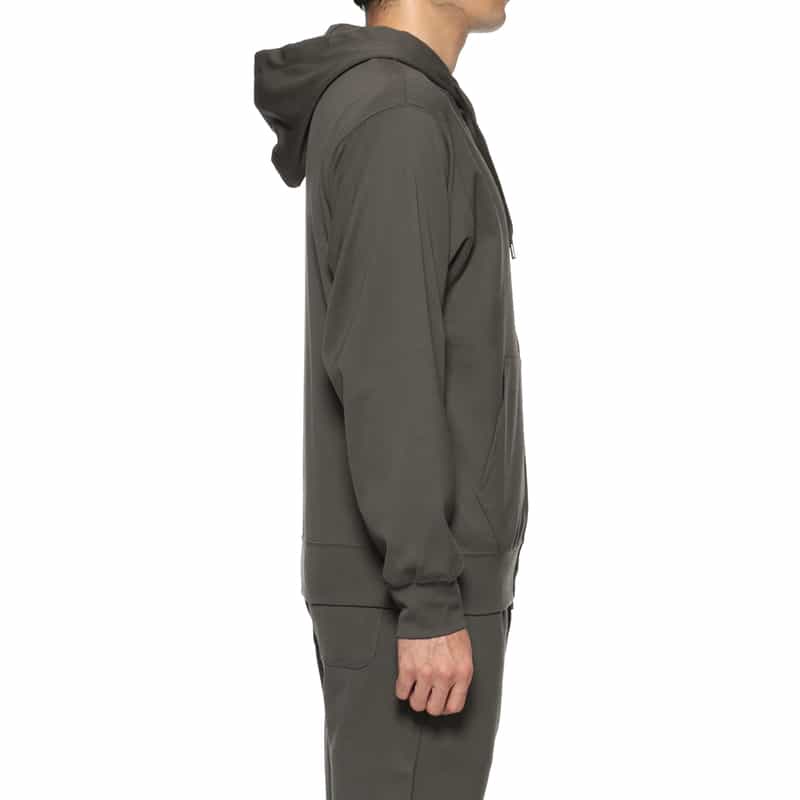 BARNEYS NEW YORK セットアップ ジップアップスウェットフーディ DARK GRAY