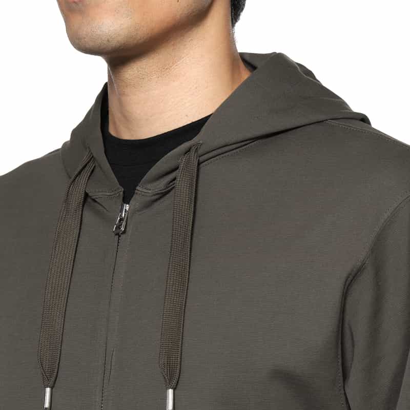 BARNEYS NEW YORK セットアップ ジップアップスウェットフーディ DARK GRAY