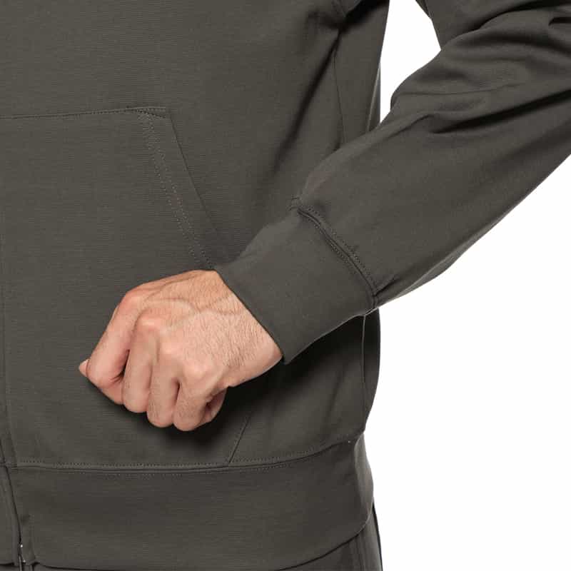 BARNEYS NEW YORK セットアップ ジップアップスウェットフーディ DARK GRAY