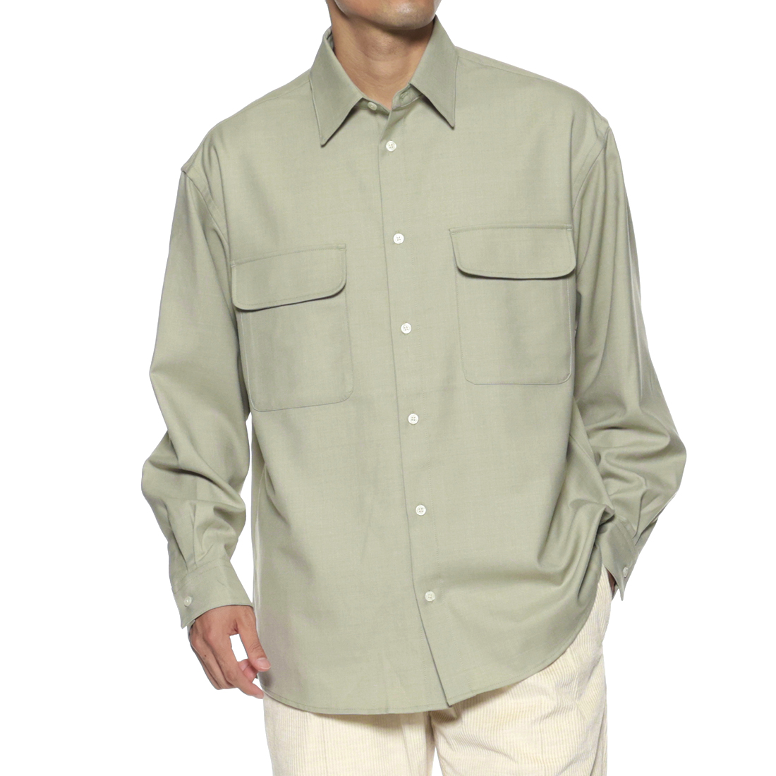 リラックスフィットカジュアルシャツ