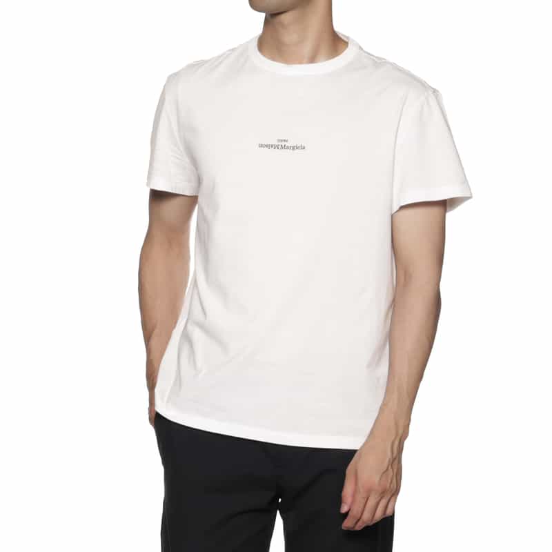 MAISON MARGIELA MAISON MARGLELA＜メゾンマルジェラ＞ ロゴ入りTシャツ WHITE