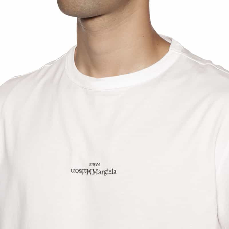 MAISON MARGIELA MAISON MARGLELA＜メゾンマルジェラ＞ ロゴ入りTシャツ WHITE